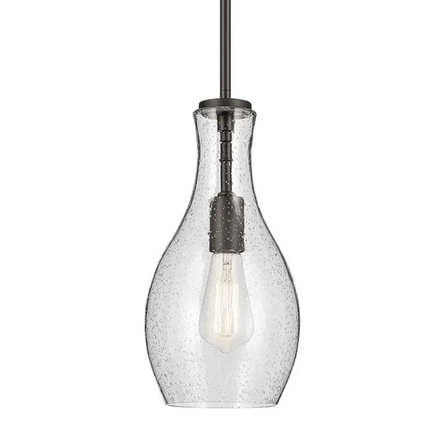 Kichler Lighting Kichler Lighting Everly Olde Bronze Mini-Pendant Light with Bell Shade 42456OZCS