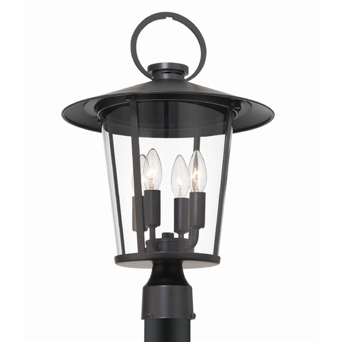 Crystorama Lighting Crystorama Lighting Andover Matte Black Post Light AND-9209-CL-MK
