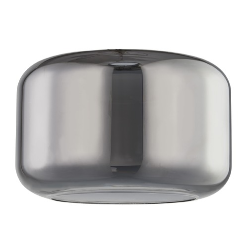Design Classics Lighting Large Transparent Smoke Drum Glass Shade  GL1069-SMK