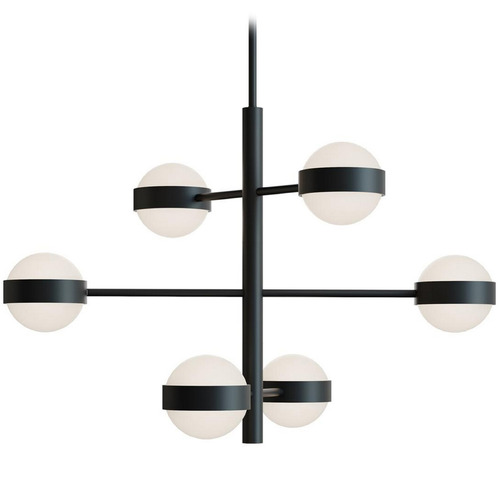 AFX Lighting Afx Lighting Verona Black LED Pendant Light with Globe Shade VRNP3X6LAJUDBK
