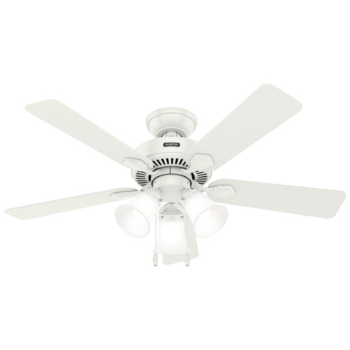 Hunter Fan Company Hunter Fan Company Swanson Fresh White LED Ceiling Fan with Light 52777