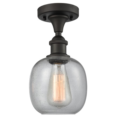 Innovations Lighting Belfast Oil Rubbed Bronze Semi-Flush Mount by Innovations Lighting 516-1C-OB-G104
