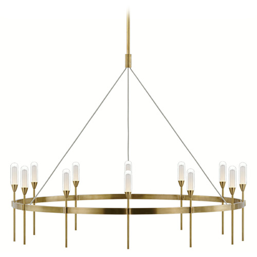 Visual Comfort Signature Collection Peter Bristol Overture XL Chandelier in Brass by VC Signature PB5031NB-CG