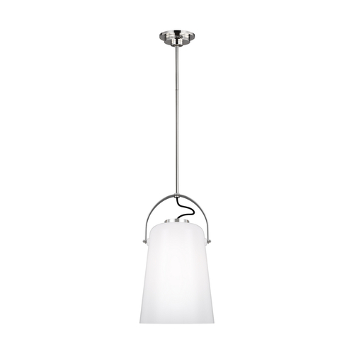Visual Comfort Studio Collection Lauren Ralph Lauren 17.38-Inch Tall Hazel Polished Nickel Pendant by Visual Comfort Studio LP1001PN