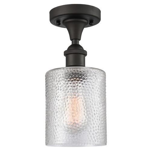 Innovations Lighting Cobbleskill Oil Rubbed Bronze Semi-Flush Mount by Innovations Lighting 516-1C-OB-G112