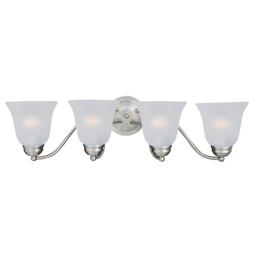 Maxim Lighting Maxim Lighting Basix Satin Nickel Bathroom Light 2123FTSN