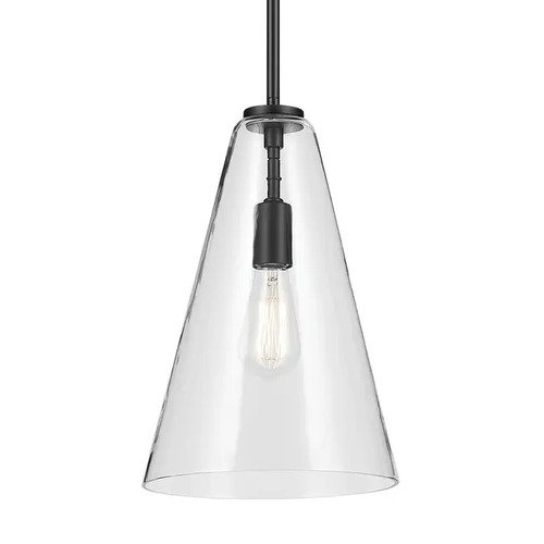 Kichler Lighting Kichler Lighting Everly Black Pendant Light with Conical Shade 42199BK