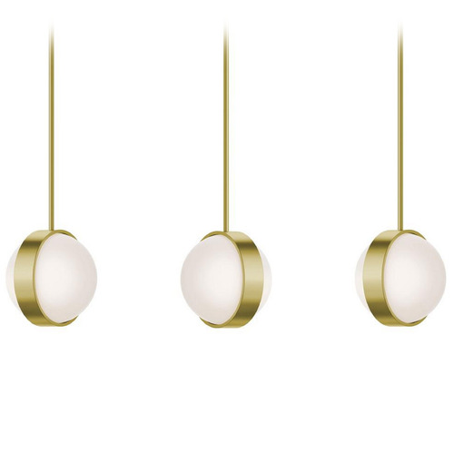 AFX Lighting Afx Lighting Verona Light Antique Brass LED Multi-Light Pendant with Globe Shade VRNP09LAJUDLBLNR3