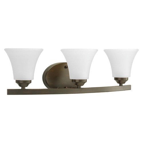 Progress Lighting Adorn 3-Light Bath Light in Antique Bronze by Progress Lighting P2010-20W