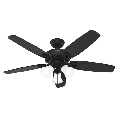 Hunter Fan Company Hunter Fan Company Builder Matte Black LED Ceiling Fan with Light 52731