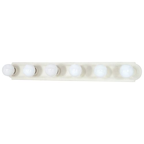 Nuvo Lighting 36-Inch Racetrack Vanity Light Textured White by Nuvo Lighting 60/314
