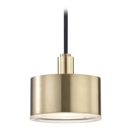 Mitzi by Hudson Valley Nora LED Mini Pendant in Brass by Mitzi by Hudson Valley H159701-AGB