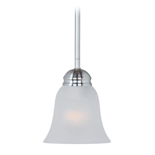 Maxim Lighting Maxim Lighting Basix Polished Chrome Mini-Pendant Light with Bell Shade 91011FTPC