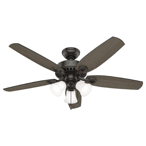 Hunter Fan Company Hunter Fan Company Builder Noble Bronze LED Ceiling Fan with Light 52732