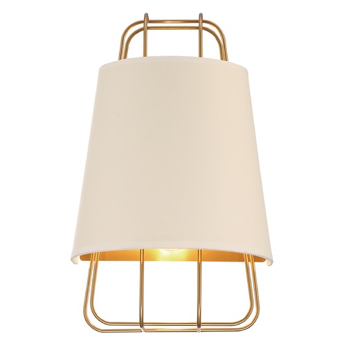 Eurofase Lighting Tura Brass & White Sconce by Eurofase Lighting 38144-011