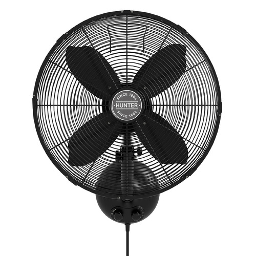 Hunter Fan Company Hunter Fan Company Oscillating Matte Black Wall Fan 97318
