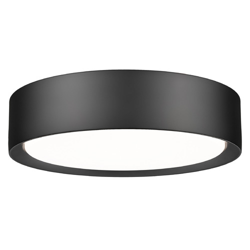 Z-Lite Z-Lite Kawan Matte Black LED Flushmount Light 1014F12-MB-LED