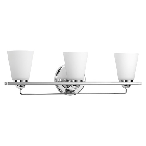 Progress Lighting Flight 3-Light Bath Light in Polished Chrome by Progress Lighting P300002-015