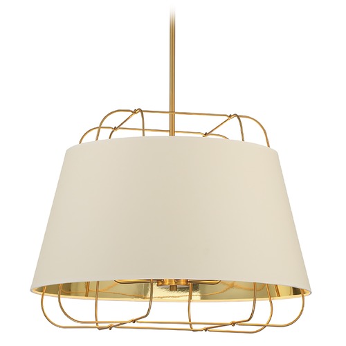 Eurofase Lighting Tura Brass & White Pendant by Eurofase Lighting 38145-018