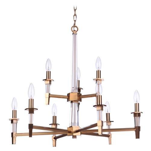 Craftmade Lighting Tarryn Satin Brass Chandelier by Craftmade Lighting 53229-SB