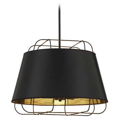Eurofase Lighting Tura Black & Gold Pendant by Eurofase Lighting 38145-025