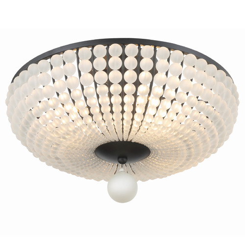 Crystorama Lighting Crystorama Lighting Bella Matte Black Semi-Flushmount Light BLA-10665-MK