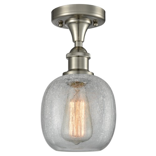 Innovations Lighting Belfast Brushed Satin Nickel Semi-Flush Mount by Innovations Lighting 516-1C-SN-G105