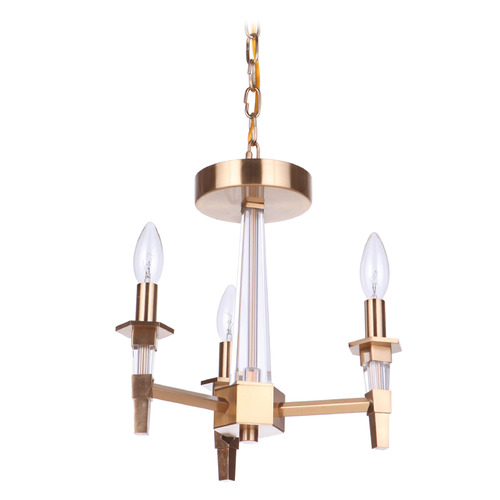 Craftmade Lighting Tarryn Satin Brass Chandelier by Craftmade Lighting 53253-SB