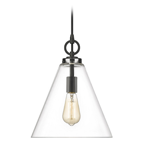 Z-Lite Harper Matte Black Pendant by Z-Lite 3034P11-MB