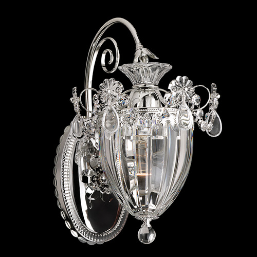Schonbek Lighting Schonbek Worldwide Lighting Bagatelle Polished Silver Sconce 1240-40R