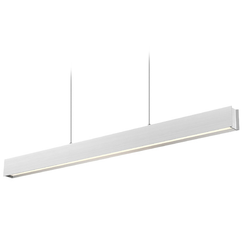 Z-Lite Z-Lite Hudson Brushed Nickel LED Island Light with Rectangle Shade 1016-45L-BN-LED