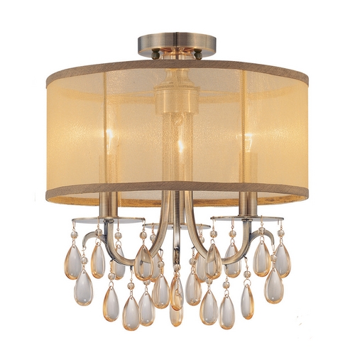 Crystorama Lighting Hampton Crystal Chandelier in Antique Brass by Crystorama Lighting 5623-AB