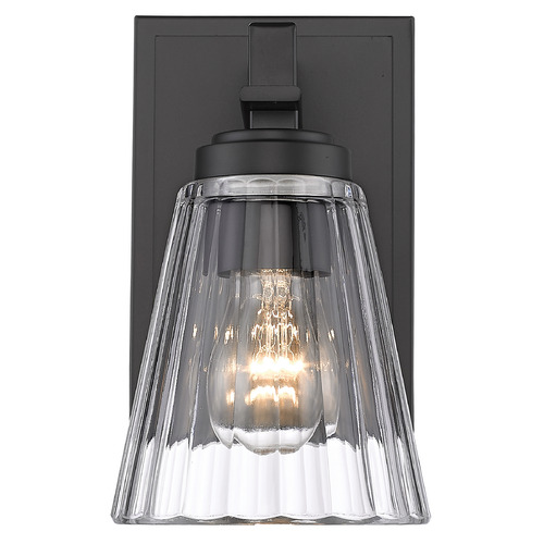 Z-Lite Z-Lite Lyna Matte Black Sconce 823-1S-MB