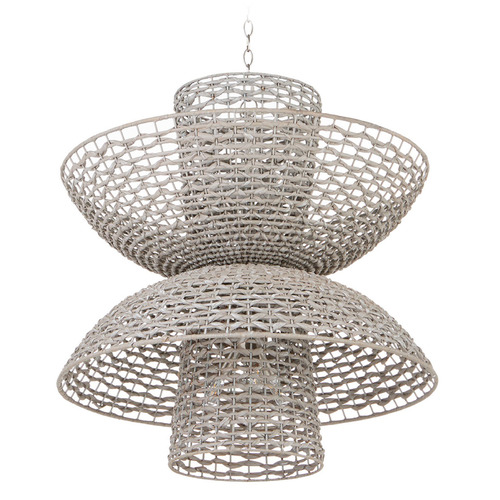 Cyan Design Cyan Design Masada Pale Grey and Nickel Chandelier 11933