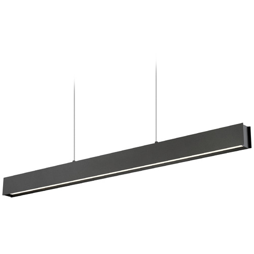 Z-Lite Z-Lite Hudson Matte Black LED Island Light with Rectangle Shade 1016-45L-MB-LED