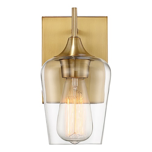 Savoy House Octave Wall Sconce in Warm Brass by Savoy House 9-4030-1-322