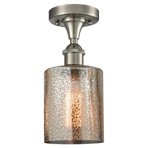 Innovations Lighting Cobbleskill Brushed Satin Nickel Semi-Flush Mount by Innovations Lighting 516-1C-SN-G116