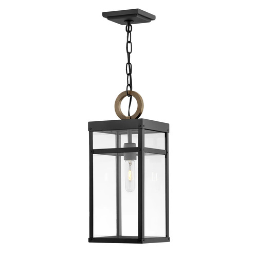 Hinkley Porter 19-Inch LED Outdoor Hanging Light in Black by Hinkley Lighting 2802BK-LL