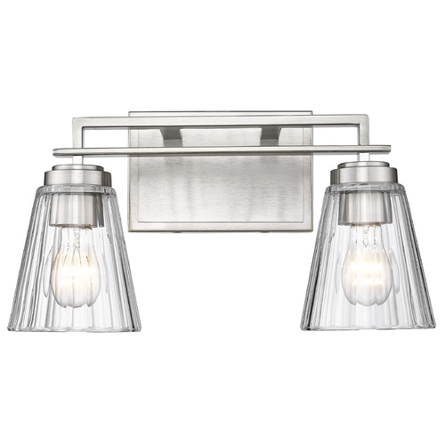 Z-Lite Z-Lite Lyna Brushed Nickel Bathroom Light 823-2V-BN