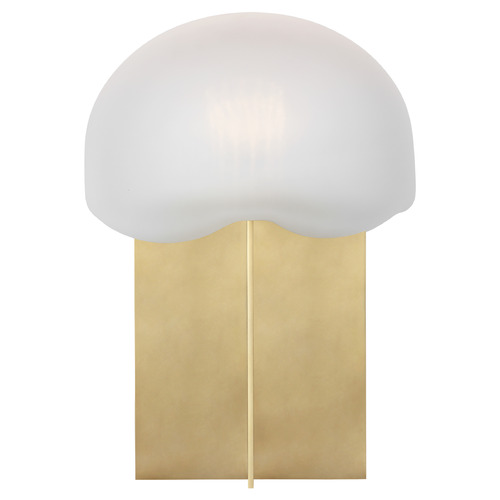 Visual Comfort Modern Collection Visual Comfort Modern Collection Fio Hand Rubbed Antique Brass LED Table Lamp with Bowl / Dome Shade KWTB49527CEHAB