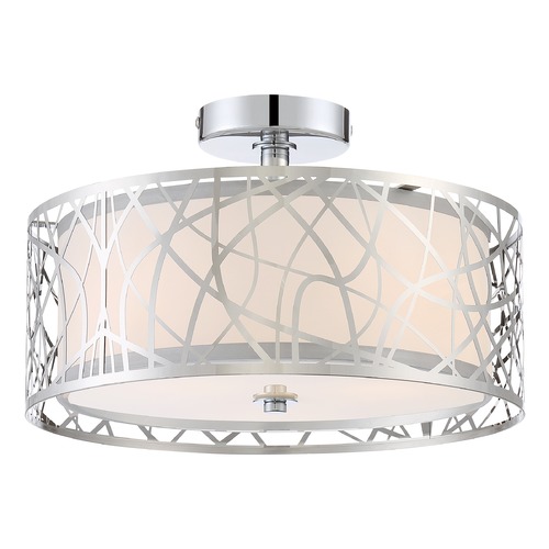 Quoizel Lighting Abode Polished Chrome Semi-Flush by Quoizel Lighting PCAE1715C