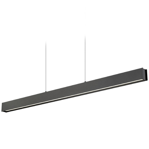 Z-Lite Z-Lite Hudson Matte Black LED Island Light with Rectangle Shade 1016-55L-MB-LED