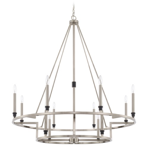 Capital Lighting Tux 40-Inch Wide Chandelier in Black Tie by Capital Lighting 425201BT