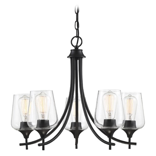 Savoy House Octave 24-Inch Chandelier in Black by Savoy House 1-4032-5-BK
