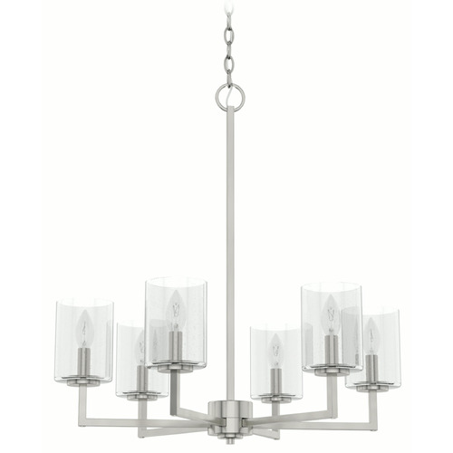 Hunter Fan Company Kerrison Brushed Nickel Chandelier by Hunter Fan Company 19535