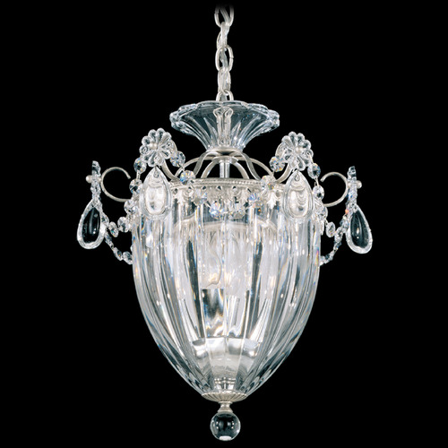 Schonbek Lighting Schonbek Worldwide Lighting Bagatelle Antique Silver Pendant Light with Bowl / Dome Shade 1243-48R