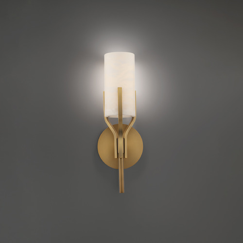 Modern Forms by WAC Lighting Modern Forms Firenze Aged Brass LED Sconce WS-40221-AB