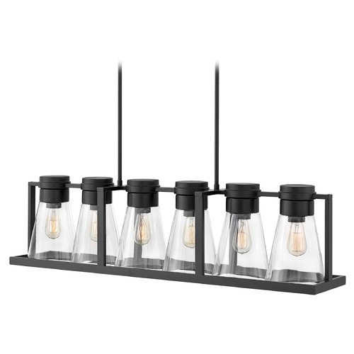 Hinkley Refinery 6-Light Black Chandelier by Hinkley Lighting 63306BK-CL