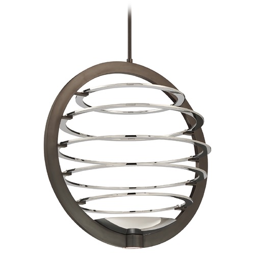 Eurofase Lighting Ombra Dark Bronze & Polished Nickel LED Pendant by Eurofase Lighting 38152-023