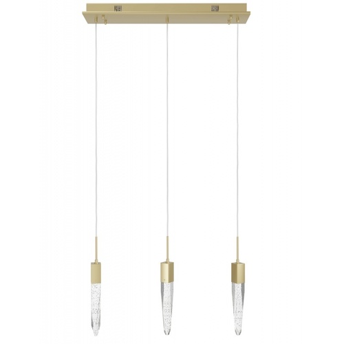Avenue Lighting Aspen 3-Light LED Linear Pendant in Brushed Brass by Avenue Lighting HF1900-3-AP-BB